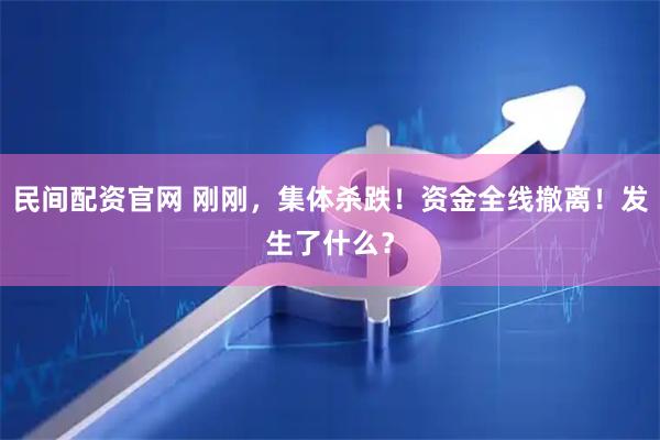 民间配资官网 刚刚，集体杀跌！资金全线撤离！发生了什么？